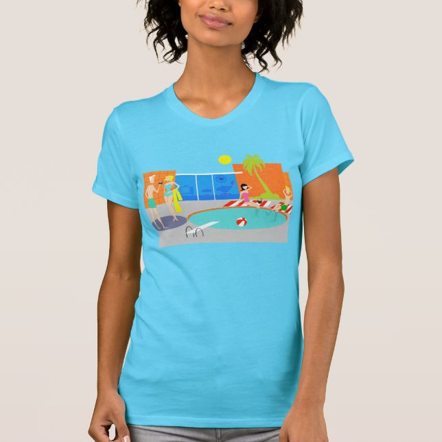 Retro Pool Party T-Shirt (Front)