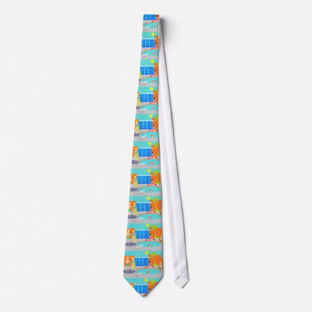 Retro Pool Party Tie (Front)