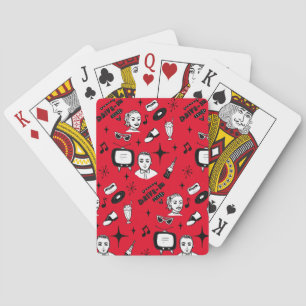 Retro Pop 1950's Style Nostalgic Graphics Poker Cards