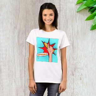 Retro Pop Art Banana Comic Book Style T-Shirt