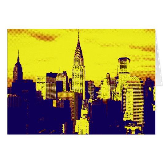 Retro Pop Art Comic New York City Cards (Front Horizontal)