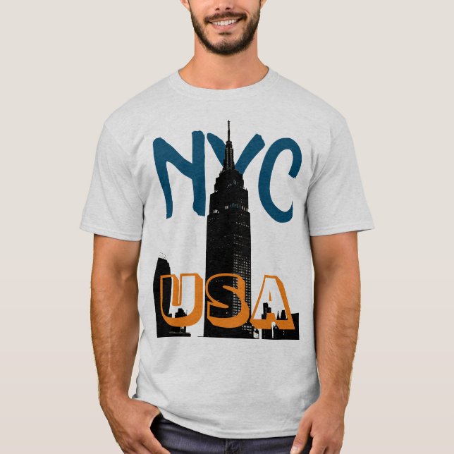 Retro Pop Art Comic New York City NYC USA T-Shirt (Front)