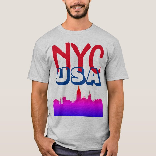 Retro Pop Art Comic New York City NYC USA T-Shirt (Front)