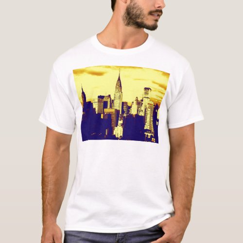 Retro Pop Art Comic New York City T_Shirt