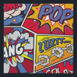 Retro pop art, comic shout pattern. faux canvas print<br><div class="desc">Retro Pop Art comic shout seamless pattern Get your Retro Pop Art Comic Shout Pattern! Fun and Quirky decor! Comic Pop Art Shout Pattern - Where Retro Meets Fun! Get Your Typography On with this Graphic Blast from the Past. comic, pop, pattern, book, seamless, background, illustration, retro, cartoon, effect, decor,...</div>