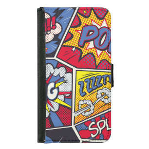 Retro pop art, comic shout pattern. samsung galaxy s5 wallet case