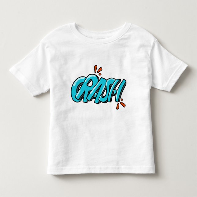 Retro Pop Art CRASH Graffiti Lettering Toddler T-shirt (Front)
