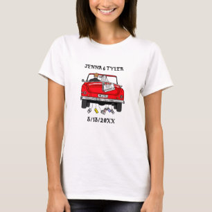 Retro Pop Art Mr & Mrs Just Got Married T-Shirt