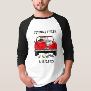 Retro Pop Art Mr & Mrs Just Got Married T-Shirt