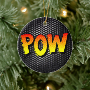 Retro Pop Art POW! Comic Ornament