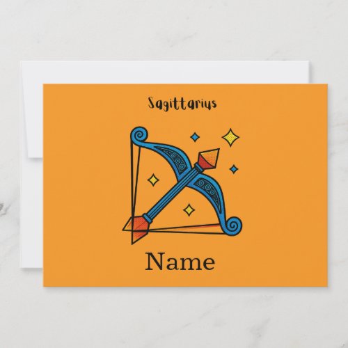 Retro Pop Art Sagittarius Zodiac Sign Gift Invitation