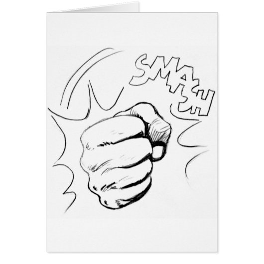 Retro Pop Art Smash Sketch (Front)