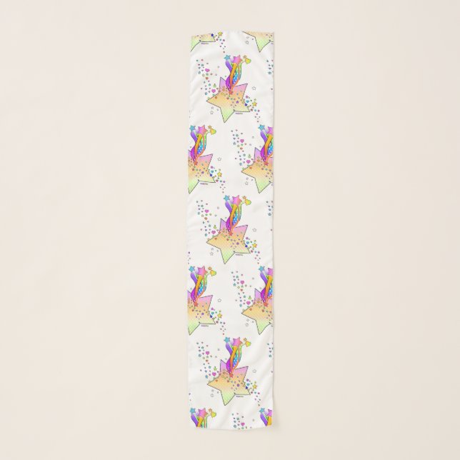 RETRO POP ART STAR SCARF (Front)