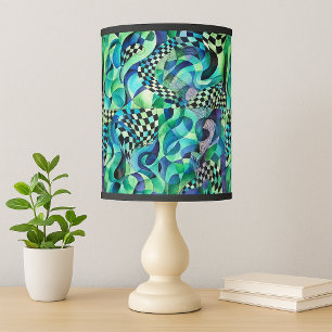 Retro Pop Art Swirl – Abstract 80s Pattern Design Lamp Shade