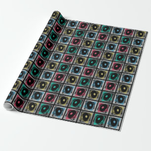 Retro Pop Art Turntables Wrapping Paper