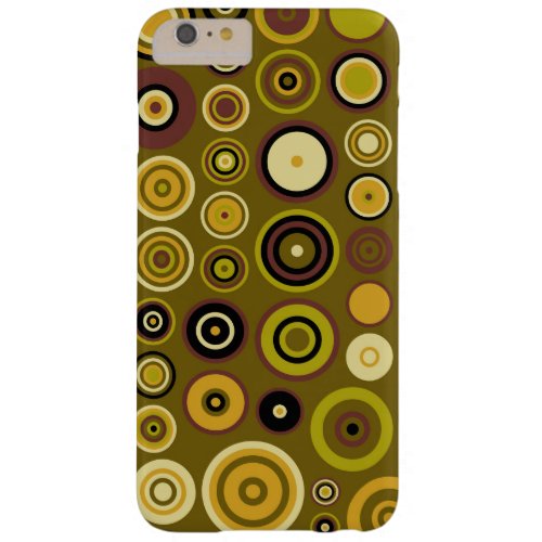 Retro Pop Circles Pattern 2 Barely There iPhone 6 Plus Case