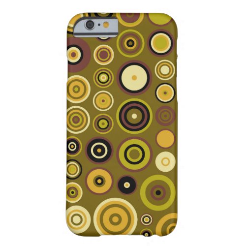 Retro Pop Circles Pattern 2 Barely There iPhone 6 Case