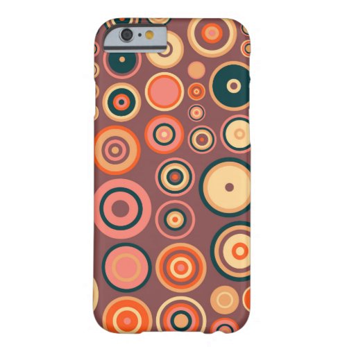 Retro Pop Circles Pattern 3 Barely There iPhone 6 Case