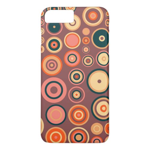 Retro Pop Circles Pattern 3 iPhone 8 Plus7 Plus Case