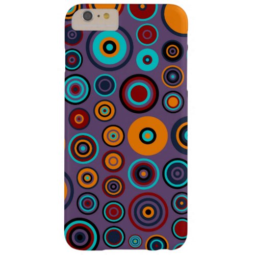 Retro Pop Circles Pattern 4 Barely There iPhone 6 Plus Case