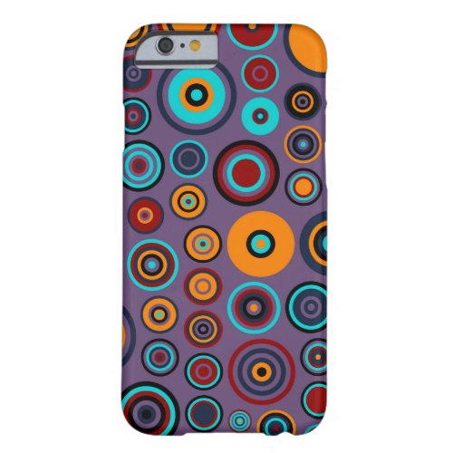 Retro Pop Circles Pattern 4 Barely There iPhone 6 Case