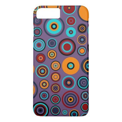 Retro Pop Circles Pattern 4 iPhone 8 Plus7 Plus Case