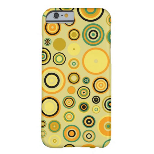 Retro Pop Circles Pattern 5 Barely There iPhone 6 Case