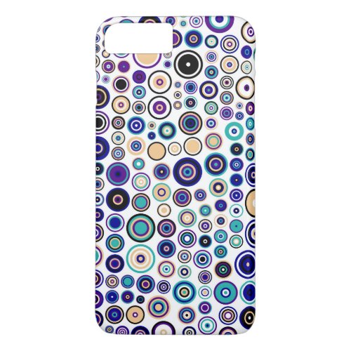 Retro Pop Circles Pattern iPhone 8 Plus7 Plus Case