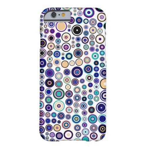 Retro Pop Circles Pattern Barely There iPhone 6 Case