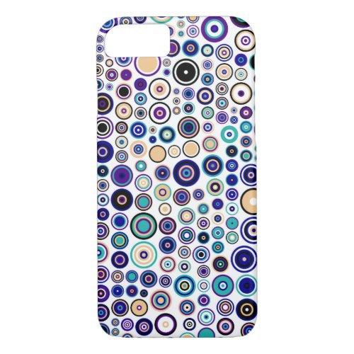 Retro Pop Circles Pattern iPhone 87 Case