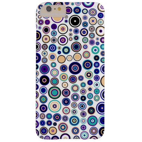 Retro Pop Circles Pattern Barely There iPhone 6 Plus Case