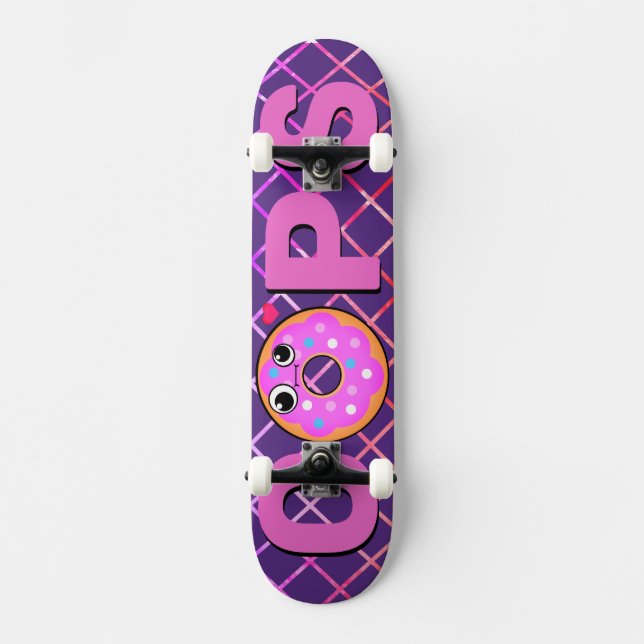 Retro Pop Cop Love Skateboard (Front)