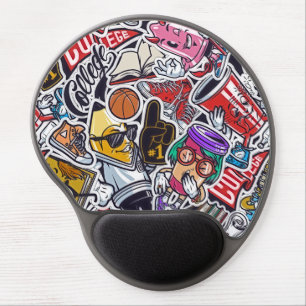 Retro Pop Culture Gel Mouse Pad