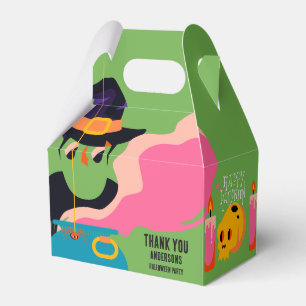 Retro Pop Halloween Vintage Costume Party Favor Boxes
