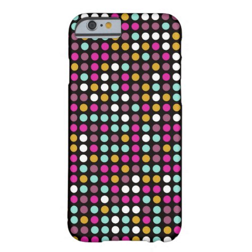 Retro Pop Polka Dot Pattern 10 Barely There iPhone 6 Case