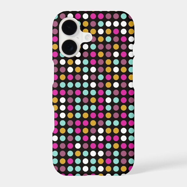 Retro Pop Polka Dot Pattern #10 Iphone Case (Back)