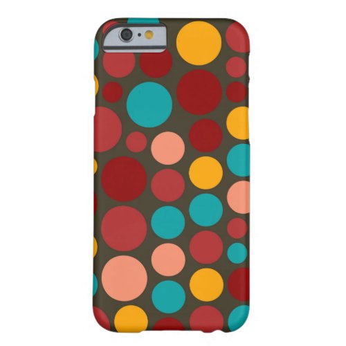 Retro Pop Polka Dot Pattern 11 Barely There iPhone 6 Case