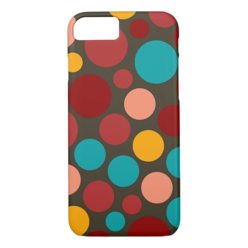 Retro Pop Polka Dot Pattern 12 iPhone 87 Case