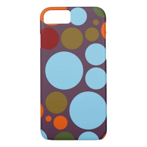 Retro Pop Polka Dot Pattern 14 iPhone 87 Case