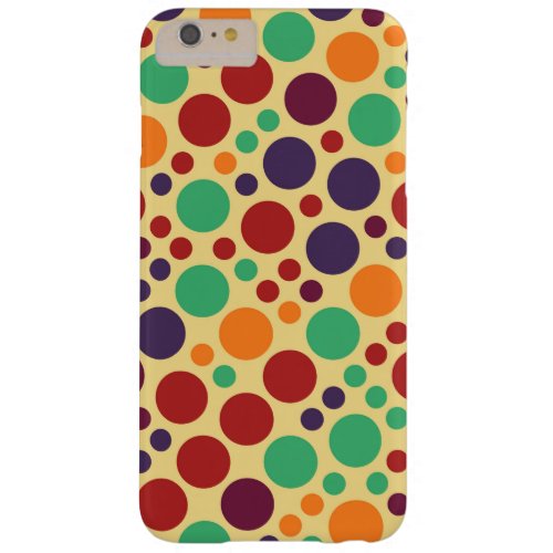 Retro Pop Polka Dot Pattern 2 Barely There iPhone 6 Plus Case