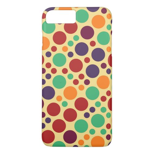 Retro Pop Polka Dot Pattern 2 iPhone 8 Plus7 Plus Case