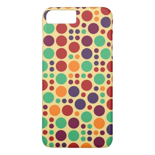 Retro Pop Polka Dot Pattern 3 iPhone 8 Plus7 Plus Case