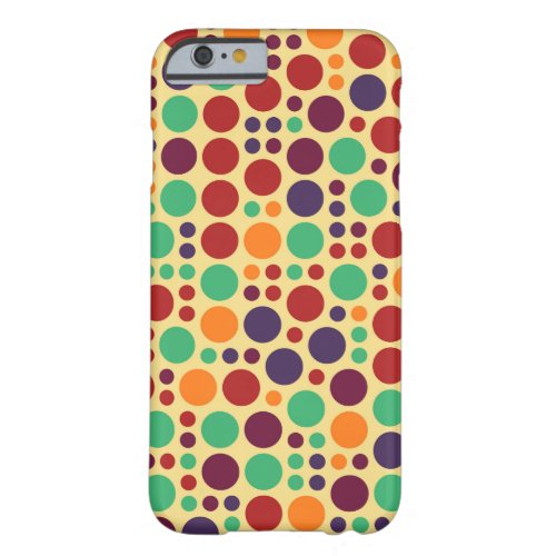 Retro Pop Polka Dot Pattern 3 Barely There iPhone 6 Case