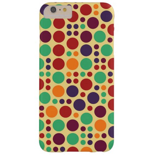 Retro Pop Polka Dot Pattern 3 Barely There iPhone 6 Plus Case