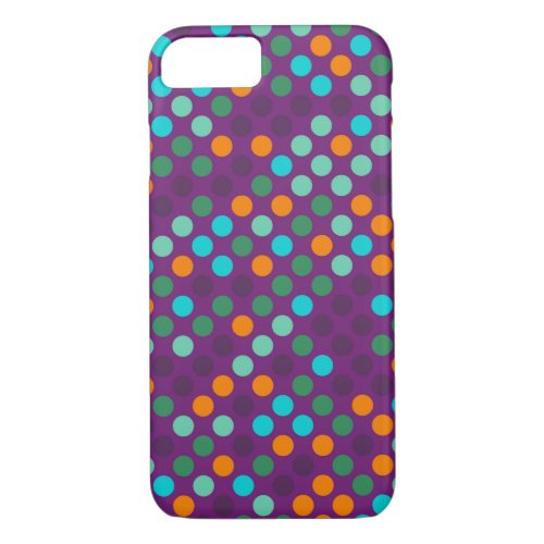 Retro Pop Polka Dot Pattern 5 iPhone 87 Case