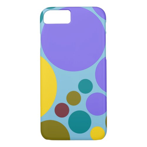 Retro Pop Polka Dot Pattern 6 iPhone 87 Case