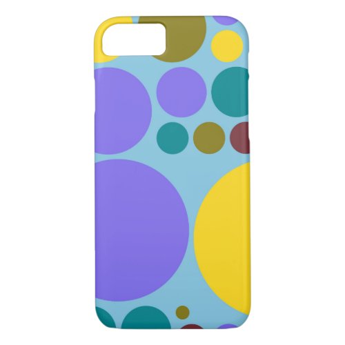 Retro Pop Polka Dot Pattern 8 iPhone 87 Case