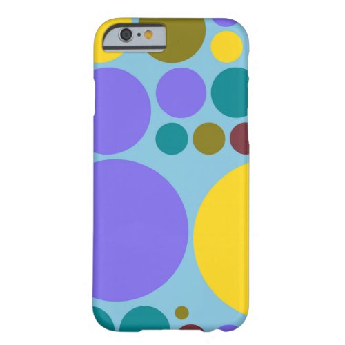 Retro Pop Polka Dot Pattern 8 Barely There iPhone 6 Case