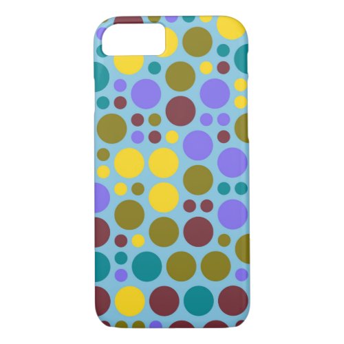 Retro Pop Polka Dot Pattern 9 iPhone 87 Case