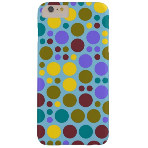 Retro Pop Polka Dot Pattern 9 Barely There iPhone 6 Plus Case